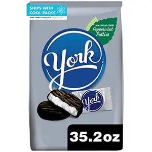 YORK Dark Chocolate Peppermint Patties, Candy Party Pack, 35.2 oz
