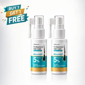 [BUY 1 GET 1 FREE] 5% Minoxidil Hair Regrowth Treatment 30ml - Anti-Hair Loss Formula for Daily Use Clinically Proven Professional Haircare