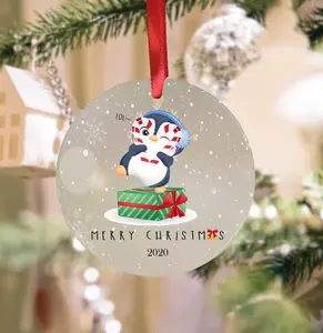 Christmas Ornament , Baby Penguin Christmas Ornament Keepsake, Christmas Ornament, Custom Ornament.