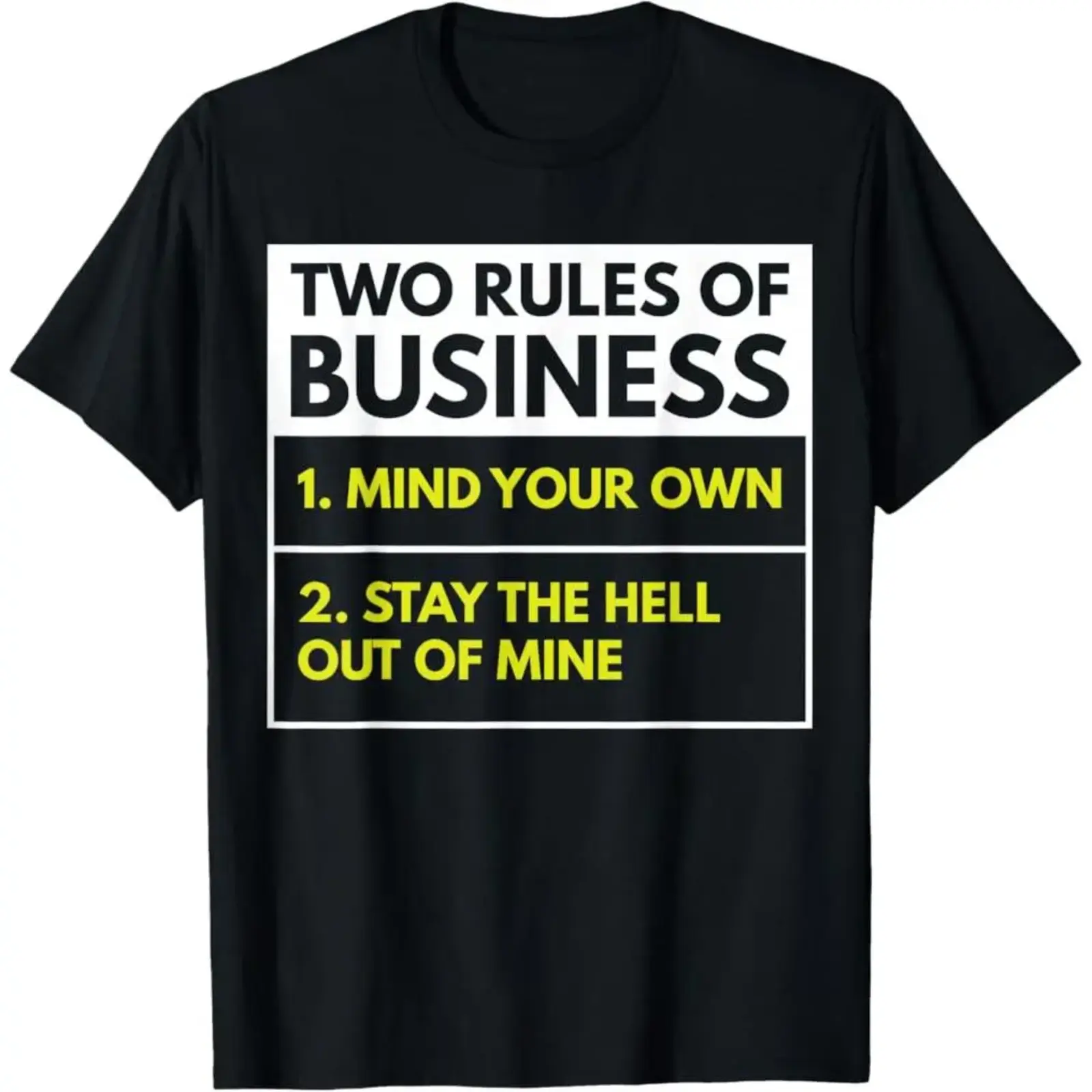 Women's 100% Premium Cotton Short-Sleeve Casual Classic Tee, Soft Athletic Graphic Top with "Mind Your Own, Stay Outta Mine" Business Rule Print,back to school,back to school haul