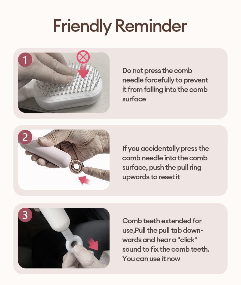 PAXA Air Cushion Massage Comb Hollow Massage Comb Cylinder Styling Curl Comb - Daily Care and Detangling, Massage for Scalp, Heat Resistant Companion for Hair Blowing and Styling