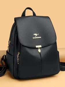 Large-Capacity Luxury Soft Leather Backpack with Anti-Theft Design Versatile Fashion Crossbody Bag for Commuting Women's Casual Travel Tote Spring Collection Women's Handbag Trending Online Style Trendy Backpack