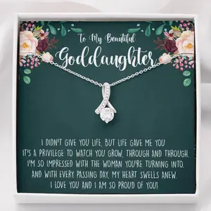 Daughter Necklace, Stepdaughter Necklace, Goddaughter necklace, godmother goddaughter gift