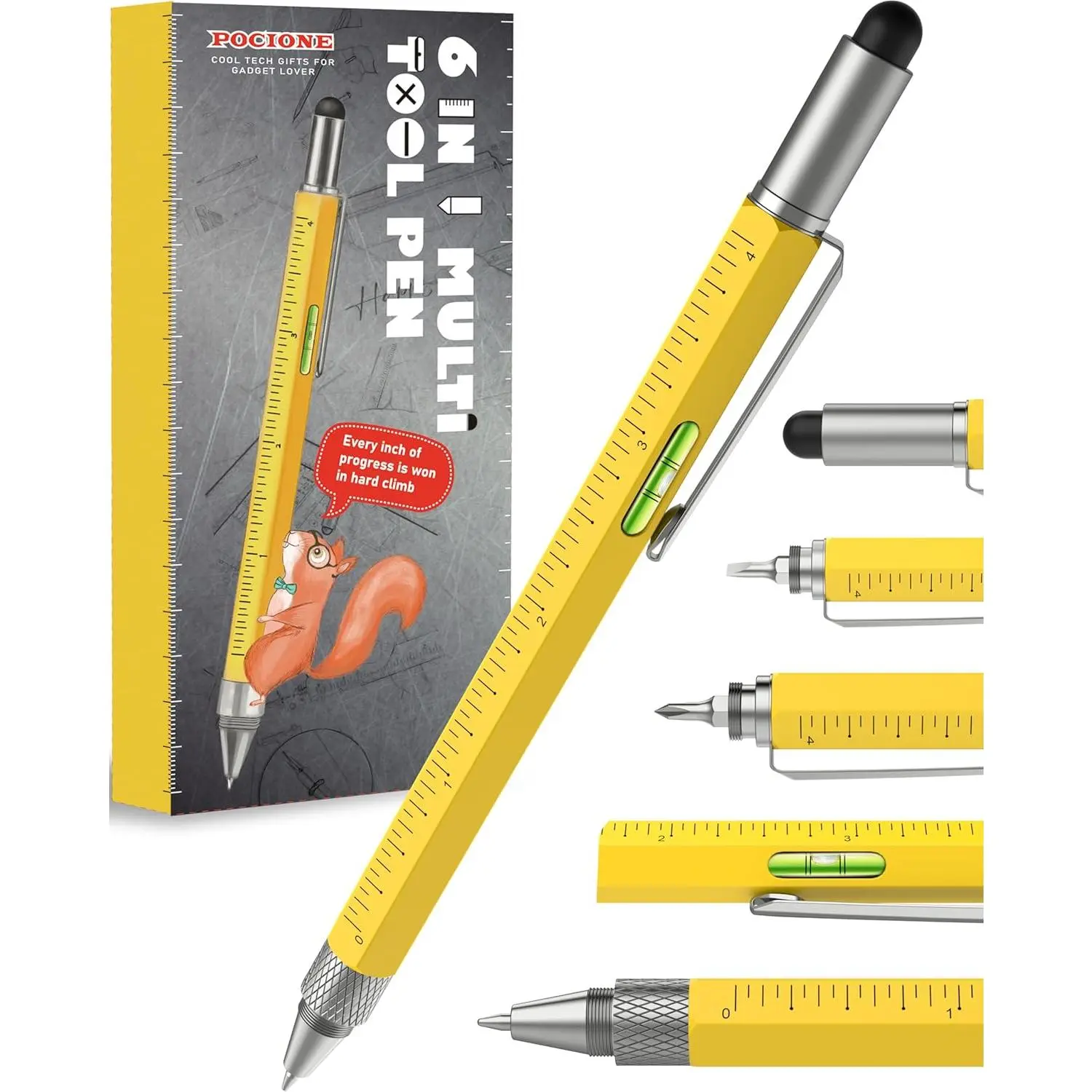 Stocking Stuffers for Men Multitool Pen - Unique Gift for Men - Ideal for Christmas and Birthdays - Dads' Gifts