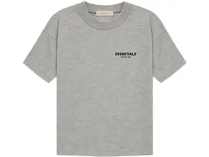 Fear of God Essentials Tee 'Dark Oatmeal' - Men's Casual Top in Grey Heather - Stylish Streetwear for Everyday Wear