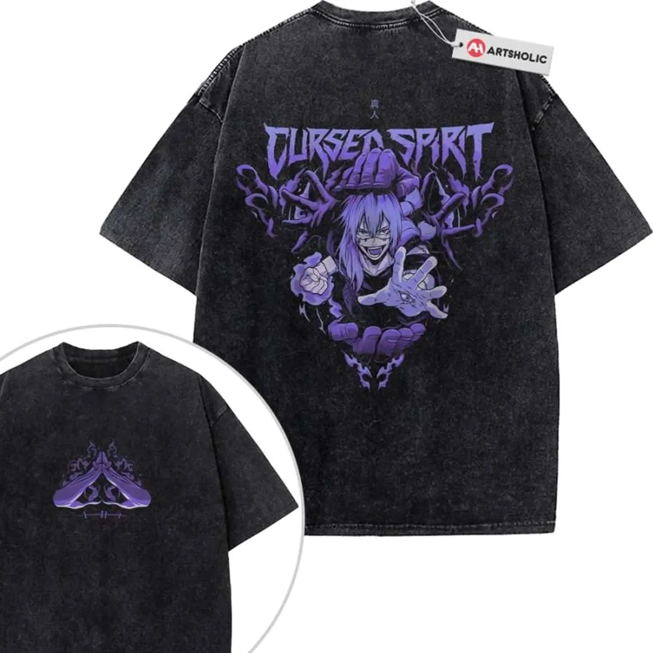 Mahito Shirt, Jujutsu Kaisen Shirt, Anime Shirt, Vintage T-Shirt 2-Sided