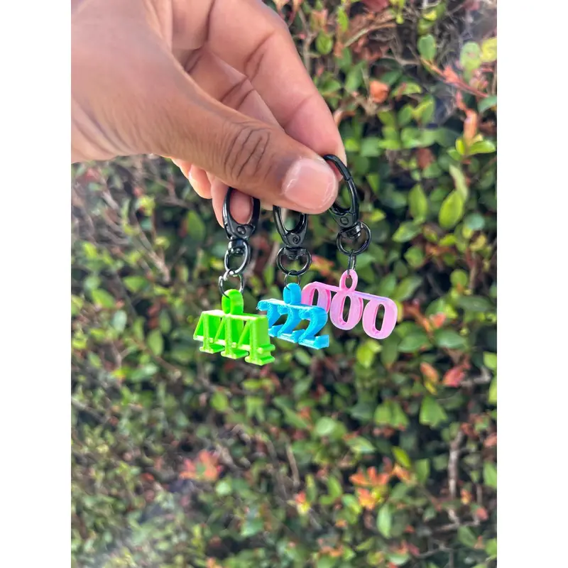 Angel Digit Key Chains