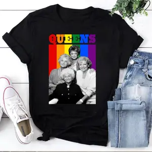 The Golden Girls Queens LGBT T-Shirt, 100% Cotton Stay Golden Shirt, The Golden Girls Tee, LGBT Shirt, LGBT Gifts