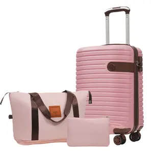 Luggage Sets 3 Piece Carry on Luggage 22x14x9 Airline Approved, Lightweight Hardshell ABS Suitcases with Wheels, 20 inch