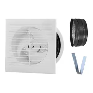 VEVOR Through-The-Wall Ventilation Fan with Cover, 205 CFM, 7-inch Diameter Exhaust Fan Hose, Adjustable Duct for Kitchen, Living Laundry Room WorkshopVEVOR Super Brand Day