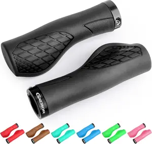 Grips, Bicycle Handlebars Grips Shock Absorbing Dual-Density ,Universal 22.2mm Fit with  Non-Slip ,Scooter Grips