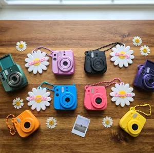 Super Cute Camera Fidget Keychain with Picture Slot - Fun and Colorful Design