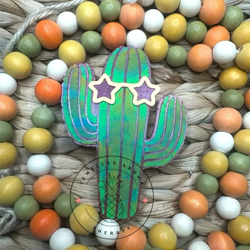 Groovy Cactus Car Freshie