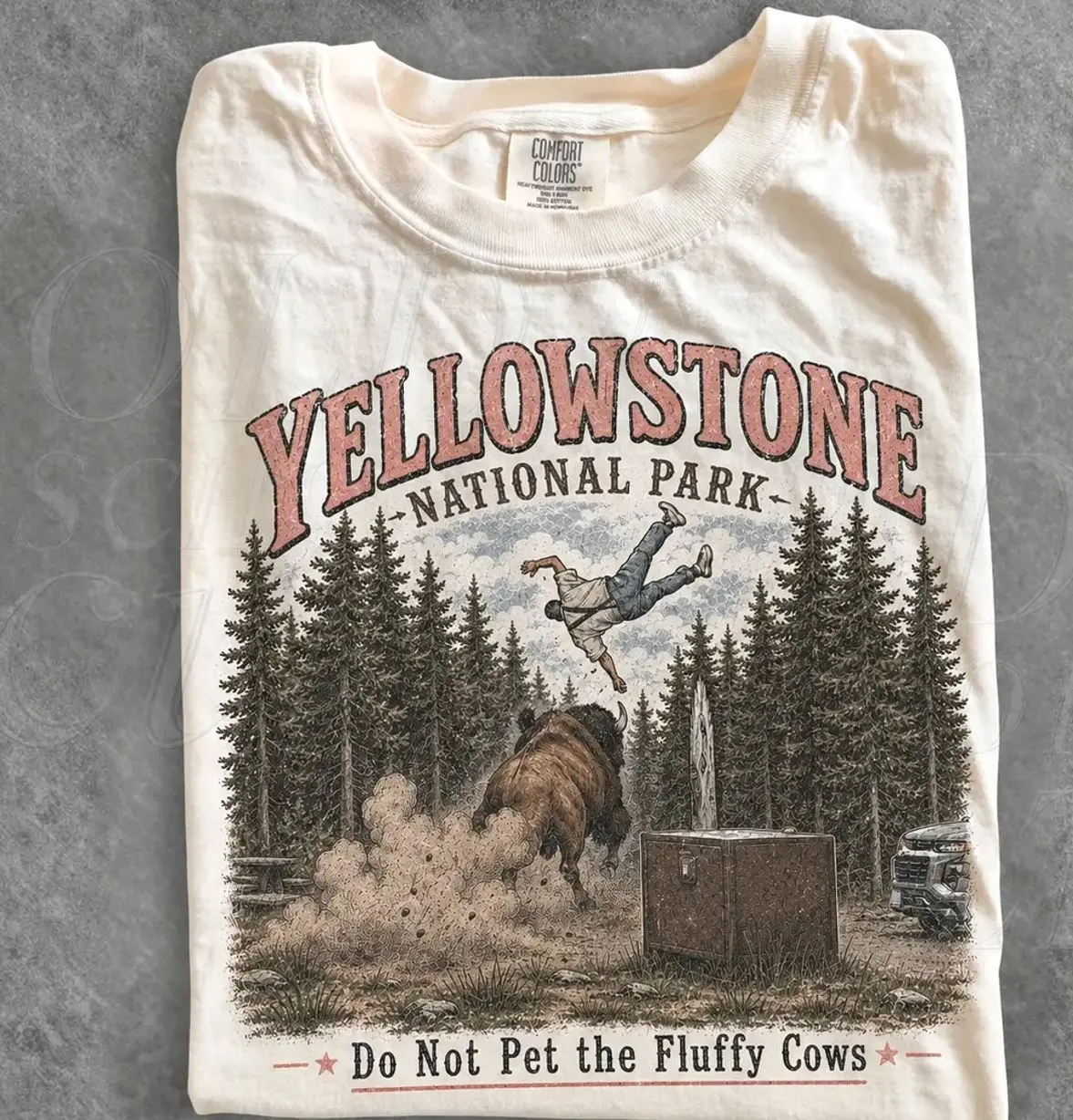 Do Not Pet The Fluffy Cows T-shirt, Yellowstone National Park Shirt, Family Trip Outfit, Matching Camp Tees, Vacation Gifts