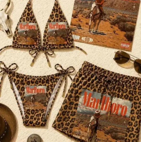 Leopard Couple Matching Swimsuit Set, 2026 Beachwear, Y2K Desert Beach Vacation Outfit T3Z OZY