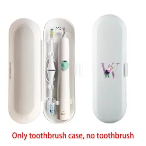 Universal Travel Electric Toothbrush Case, Portable Storage Box Organizer, Dust-Proof Protective Cover, 26 Letters Pattern