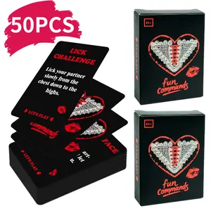 50 pieces of party, gathering, drinking, couple interaction cards, couple date sweet cards, family gifts