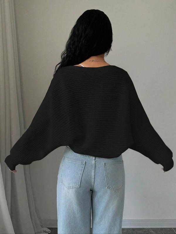 Women's Short Bolero Cardigan, Long Sleeve Fitted Sweater, Casual Fall & Winter Fashion, Comfortable Layering Option