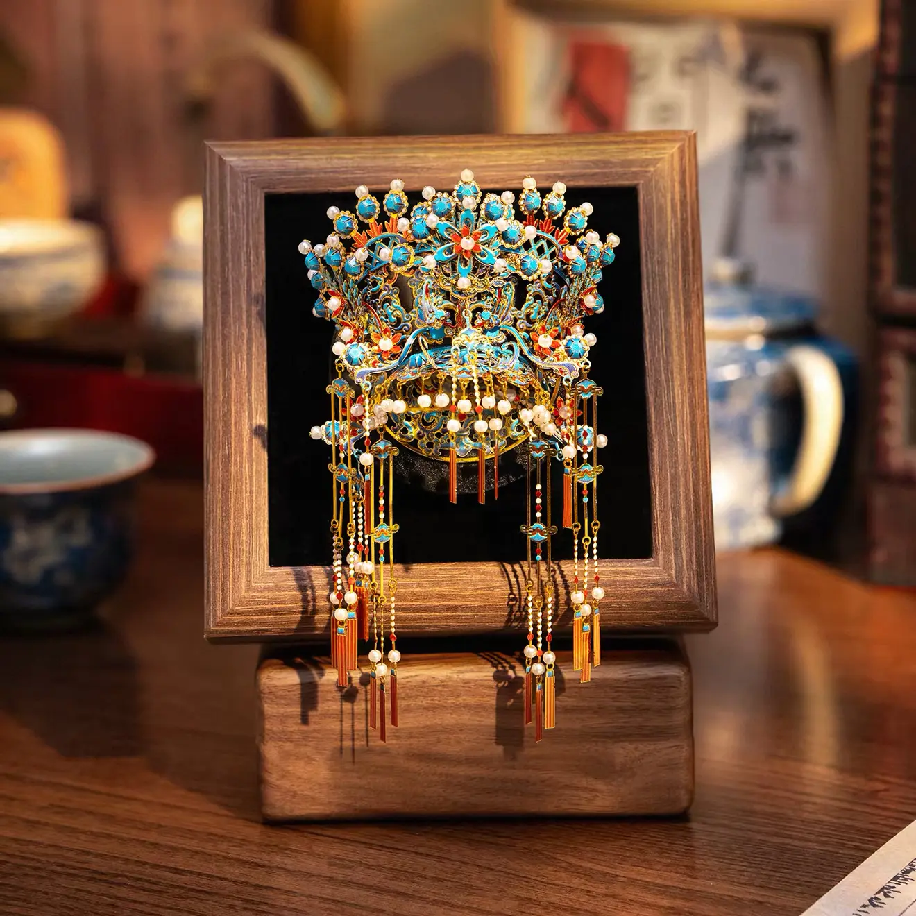 3D Metal Chinese Opera Crown Puzzle, DIY Magnetic Fridge & Desk Decor Craft Kit, Handmade Assembly Toy for Adults, Cultural Art Stress Relief Creative Hobby Unique Gift Wood Puzzle Diy Wooden Puzzle