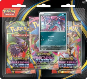 Pokemon TCG ME02 Phantasmal Flames 3-Pack Blister