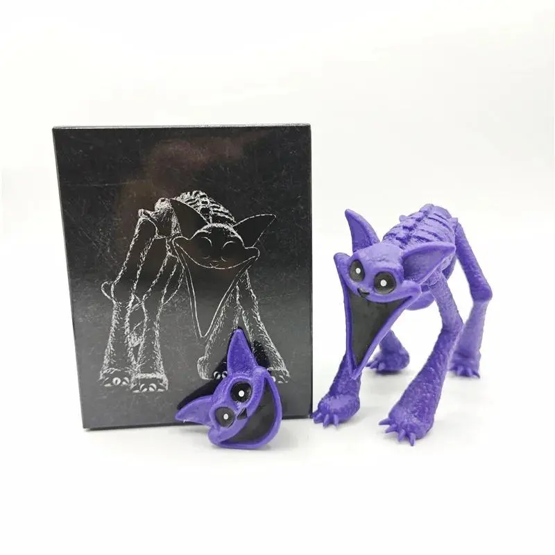 Smiling Critter CatNap Figures Poppy Time Purple Cat Statues Anime Sculpture Figurines Livingroom Decoration Table Accessories