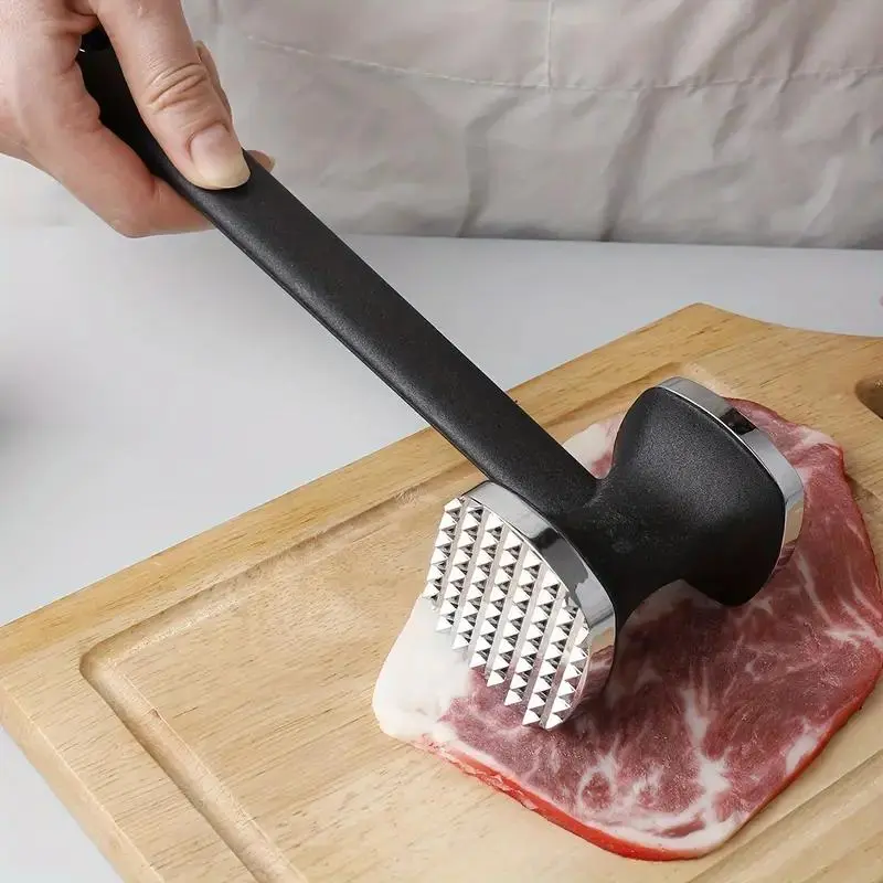 Meat Mallet, Zinc Alloy Meat Hammer, Durable Meat Tenderizer, Household Meat Tenderizing Tool, Kitchen Supplies, Kitchen Gadgets, Kitchen Accessories, Utensils, Kitchen Tools And Gadgets
