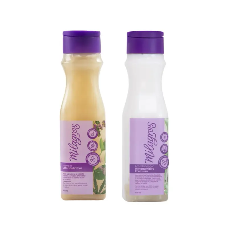 Ultra-Nourishing Vegan Shampoo & Conditioner Set - 450ml Each, Cleansing Treatment with Aloe Vera & Rosemary for Hair Growth, Frizz Control, All Hair Types