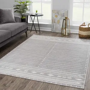 Tigri Aztec Ivory & Gray 2324 Area Rug - Clearance