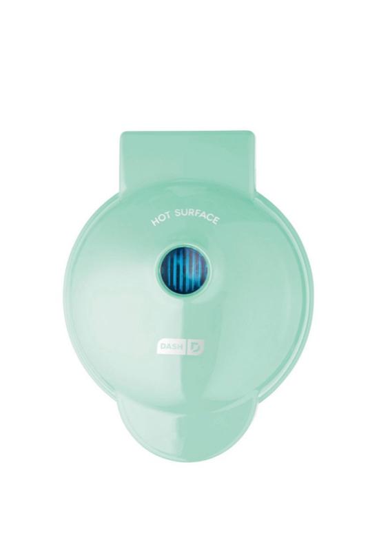 Dash Mini Waffle Maker DMW001 - 4" Snack-Sized Waffles, Dual Nonstick Surfaces, Compact & Lightweight, 350 Watts, Includes Recipe Guide