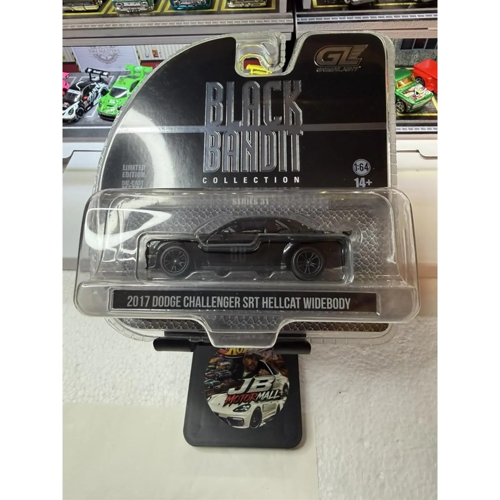 Black Bandit Collection 2017 Dodge Challenger SRT Hellcat Widebody 1:64 Scale Diecast Model Car