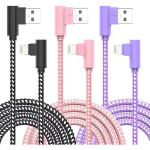for iPhone Charger Cord Lightning Cable 6 ft 3 Pack iPhone Charging Cable Long iPhone 11 Charger 6ft [Apple Certified] Nylon Braided Fast Charging for 13 mini/13/12/11 Pro MAX/XR/XS/8/7/Plus/6S/SE/iPad…