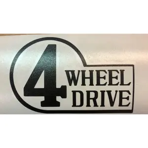 Vintage 4 Wheel Drive Premium Cast Vinyl Decal