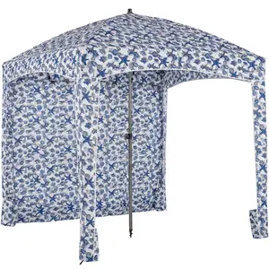 Portable Beach Cabana Tent Shelter Canopy Waterproof UPF 50+ Sun Shade with Vent Top Sand Pockets Carry Bag Easy Setup for Family Outdoors