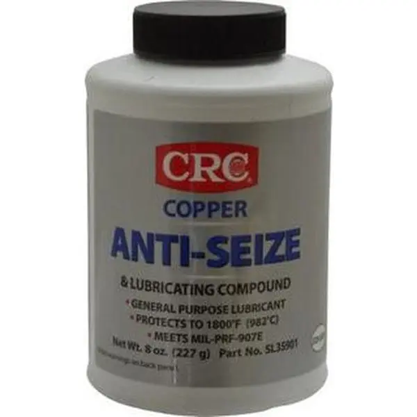 CRC Copper-Bronze High-Temp Safe Anti-Seize Duty Lubricant, 8 oz Bottle, -95° to 1800°F Operating Temp, Water Resistant (1007937)