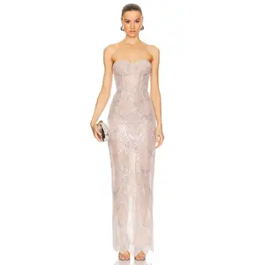 Bronx and Banco Giselle Blanc Gown in White