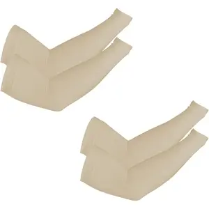 2 Pairs UPF 50 Cooling Arm Sleeves, UV Protection Sun Sleeves for Men & Women