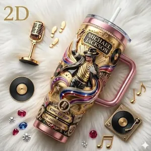 King of Pop Cup Michael Jackson Tumbler, MJ Tumbler