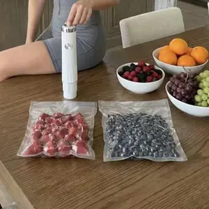 Food vacuum sealer (compact vacuum sealer + 30 reusable vacuum bags), powerful handheld vacuum sealer, preserves 10 times the freshness.