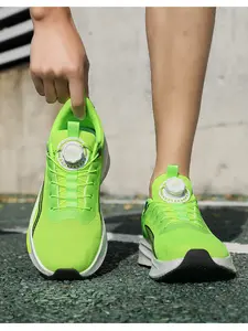 Women's Fashion Casual Sports Shoes, Rotating Buckle Design, Breathable Mesh, Comfortable Sole, Outdoor Sport, Street Walk