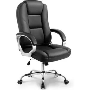 Chair Office Desk Ergonomic Gaming Chair High Back Adjustable Computer Chair with Wheels and Lumbar Support Comfy Leather Executive Swivel