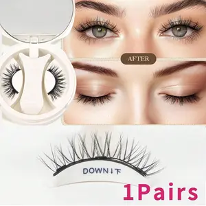 Magnetic Eyelashes with Applicator, Magnetic Technology, Lightweight, 1 Box Reusable Natural Look Eyelash Extensions, Eye Makeup Product for Women & Girls, Cosmetic