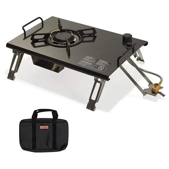 Naturehike Camping Stove for IGT Table, Folding Isobutane Stove with Carry Bag,Portable Camp Cook Stove for Outdoor Car Camping Cooking Tailgating