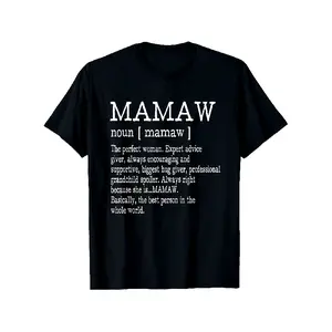 Definition of Mamaw: A T-Shirt for Grandmothers, Ideal for Mother'S Day Gifts.Made from Ultra-Soft And Breathable Material, This Casual Wear Features Short Sleeves And a Regular Fit