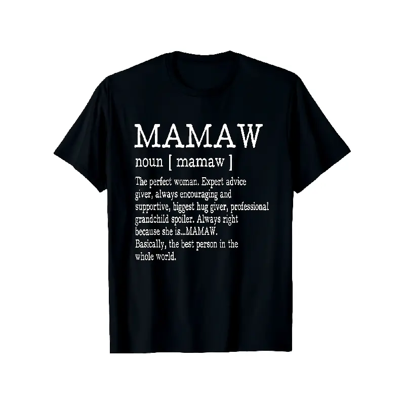 Men's Short-Sleeve Round Neck Casual T-Shirt, Ultra-Soft Breathable Top for Grandmothers, Ideal Mother's Day Gift with Regular Fit