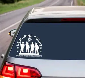 Us Marine Corps Decal - Usmc United States Military Armed Forces Sticker