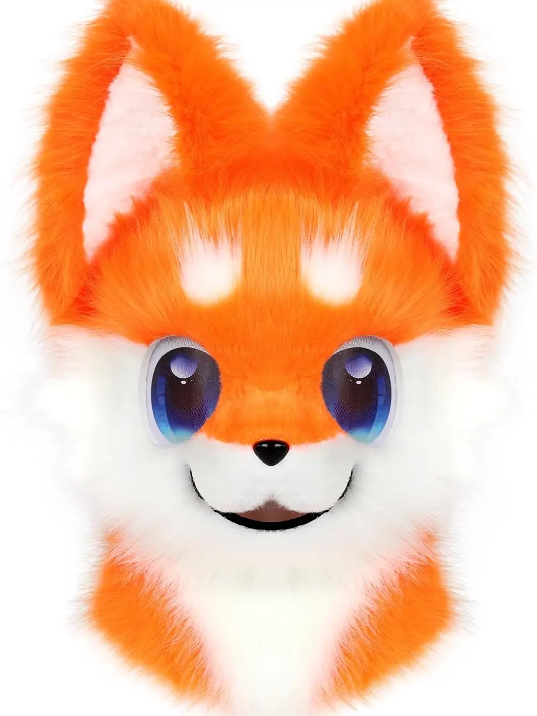 Animal Full Head Dog Mask Fursuit Therian Plush Realistic Masks for Party Halloween Cosplay Costume Accessory