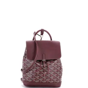 Pre-owned Goyard Canvas Coated Backpacks Alpin Backpack Coated Canvas Mini by Rebag