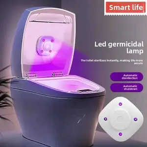 Smart Life Toilet Automatic Sterilization Disinfector UV Anti-Epidemic Deodorizer for Toilet Seat Odor-Removing Induction Disinfection Lamp Household