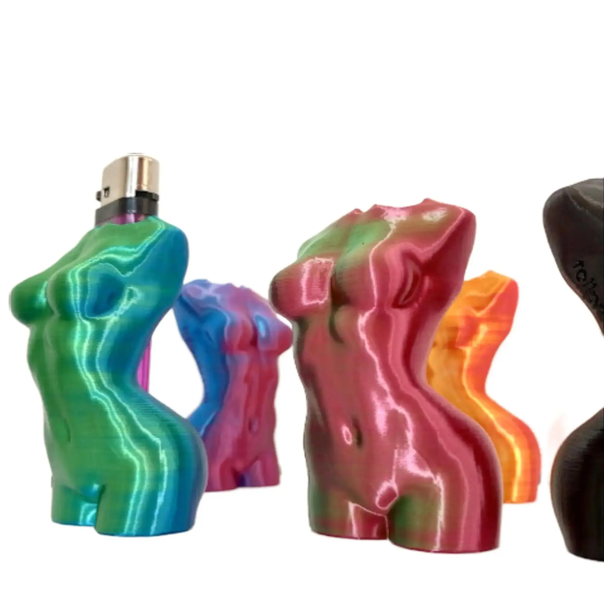 Lighter Sleeve - Light Candles Incense & More - Female Goddess Torso Accessories Gift Ornaments