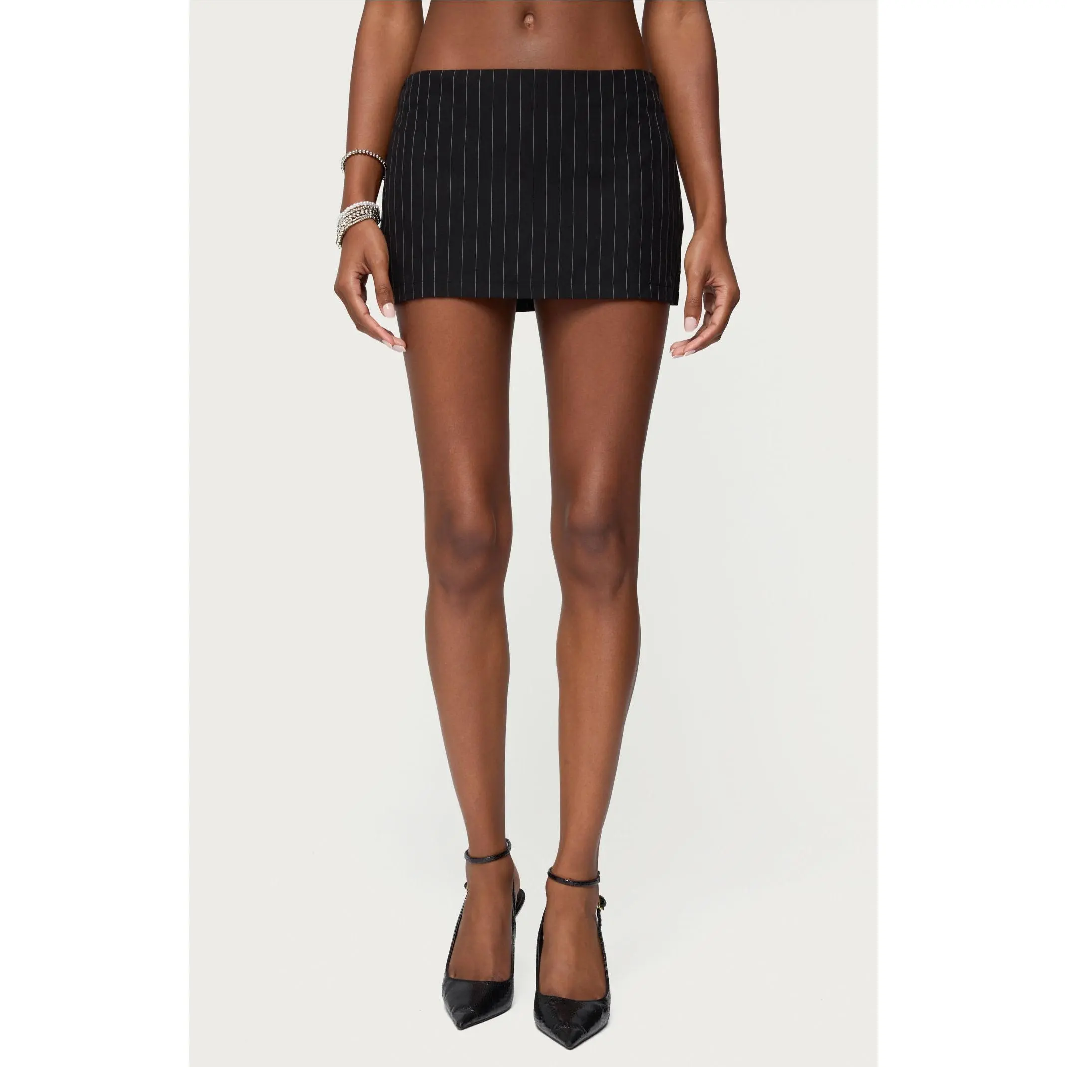 Edikted Women's Maeve Pinstripe Mini Skort - Multicolor